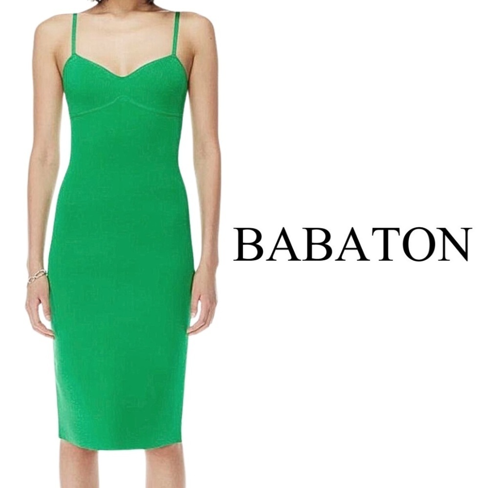 Babaton Green Midi Dress